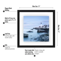 Americanflat Floating Picture Frame With Polished Glass - Horizontal And Vertical Formats For Wall - Horizontal And Vertical Formats For Wall -Home Improvement Store GUEST 01298414 c7ce 44ff 8d72 f47d5bc86eb8