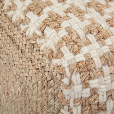 Digby Cube Pouf Natural - Wyndenhal 4 Digby Cube Pouf Natural - Wyndenhal - Image 4