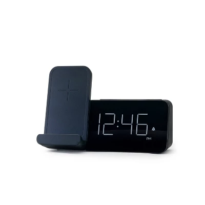 Power Stand Alarm Table Clock Black - Capello 3 Power Stand Alarm Table Clock Black - Capello - Image 3