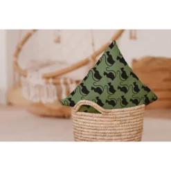 16"x16" Spooky Cats Square Throw Pillow Sage Green - E By Design -Home Improvement Store GUEST 03e329d4 a4de 4b97 97ec 194febb69329