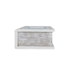 4X6 Inch "Family" Picture Box White Fabric, MDF & Glass By Foreside Home & Garden -Home Improvement Store GUEST 04222f49 c4e9 47e3 a453 dea0de911b7e