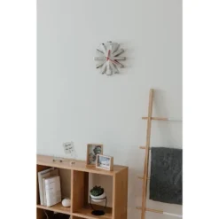 Ribbon Wood Wall Clock Steel - Umbra 12 Ribbon Wood Wall Clock Steel - Umbra -Home Improvement Store GUEST 0683e5f3 a7d1 44ae b314 81465b6ecf82