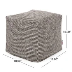 Camrose Contemporary Fabric Pouf - Christopher Knight Home -Home Improvement Store GUEST 06d82bd7 3f66 41f9 b37c c641aa0d16c4