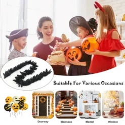 Costway 9ft Pre-lit Christmas Halloween Garland Black W/ 50 Purple LED Lights -Home Improvement Store GUEST 0a572881 3099 4eb7 a843 fdf644940a79