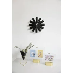 Ribbon Wood Wall Clock Black - Umbra -Home Improvement Store GUEST 0abd3b88 80ca 4bf8 a916 9c0caeca7057