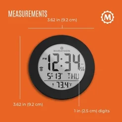 Marathon Round Atomic Alarm Clock With Push-Button Backlight, Indoor Temperature & 8 Time Zones 10 Marathon Round Atomic Alarm Clock With Push-Button Backlight, Indoor Temperature & 8 Time Zones -Home Improvement Store GUEST 0ee06d97 bdc5 49be 9eec 000ac3db4998