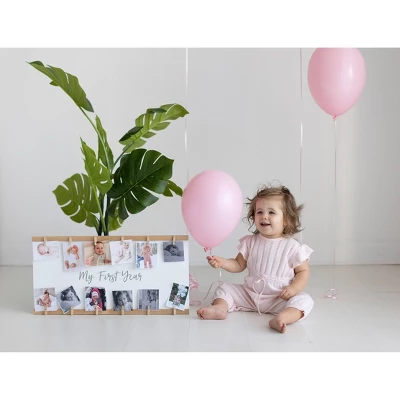 Pearhead Wooden First Year Wall Frame 1 Pearhead Wooden First Year Wall Frame