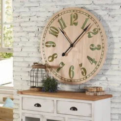 Alder Wall Clock With Colored Gel Inlay Numbers And Dial - StyleCraft -Home Improvement Store GUEST 0f0cf80d 1a4c 4ff4 b613 954b67ebd960