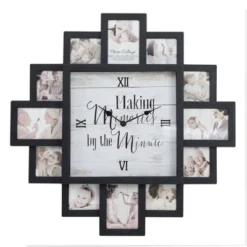 Memories By The Minute' Picture Frame Collage Wall Clock Black - American Art Decor -Home Improvement Store GUEST 14c2217d 4416 4373 9c8f 82f6c619d838