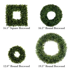 Nature Spring 19.5" Faux Greenery Artificial Boxwood Wreath - Green -Home Improvement Store GUEST 159a1ee6 8f87 479f 92b9 b299c31ae9dc