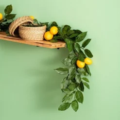 Vickerman 6' Artificial Green And Yellow Salal Leaf Lemon Garland. -Home Improvement Store GUEST 1910f952 a46e 4360 bff7 384e4ae4deca