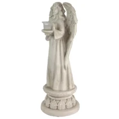 Northlight 22.5" Standing Religious Angel With Bird Bath Votive Candle Holder Outdoor Patio Garden Statue - Gray -Home Improvement Store GUEST 196555cc 33bc 4de2 9ab6 4a56cd5f8797