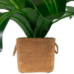 Northlight 27" Artificial Dracaena Plant In Square Rattan Pattern Ceramic Pot -Home Improvement Store GUEST 1c7e1b17 a527 43c8 8e69 a69711bc1c02