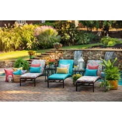 2pc Outdoor/Indoor Rectangular Throw Pillow Set Tory Caribe Green - Pillow Perfect -Home Improvement Store GUEST 200157b0 8408 43f2 aa8b fd6f84586f06