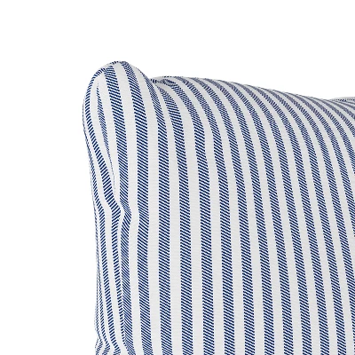 Navy Stripe Throw Pillow - Skyline Furniture 2 Navy Stripe Throw Pillow - Skyline Furniture - Image 2