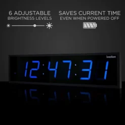 Ivation Large Digital Wall Clock, LED Display With Timer -Home Improvement Store GUEST 22330e6d 4a75 4ab0 ae41 b4cf6d4558a4