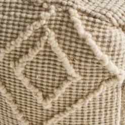 Merton Boho Pouf Ivory - Christopher Knight Home -Home Improvement Store GUEST 22e78210 bcdc 499f 8e51 2168d1086b52
