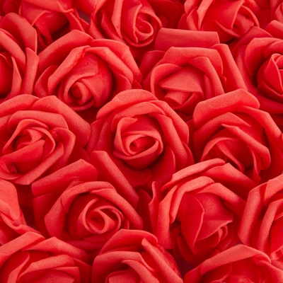 Bright Creations 200 Pack Fake Red Roses, 2 Inch Stemless Foam Flowers For Wall Decorations, Wedding Receptions, Faux Bouquets, Spring Decor 6 Bright Creations 200 Pack Fake Red Roses, 2 Inch Stemless Foam Flowers For Wall Decorations, Wedding Receptions, Faux Bouquets, Spring Decor - Image 6