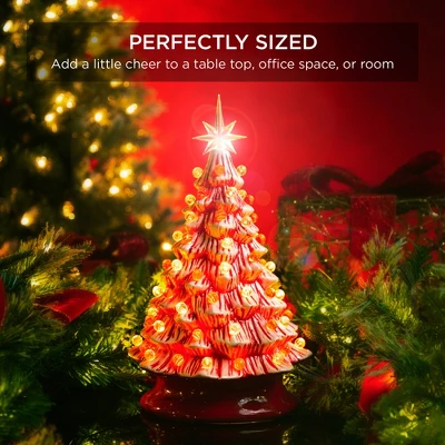 Best Choice Products 15in Pre-lit Ceramic Christmas Tree W/ Cord, Hand-Painted Decoration 5 Best Choice Products 15in Pre-lit Ceramic Christmas Tree W/ Cord, Hand-Painted Decoration - Image 5