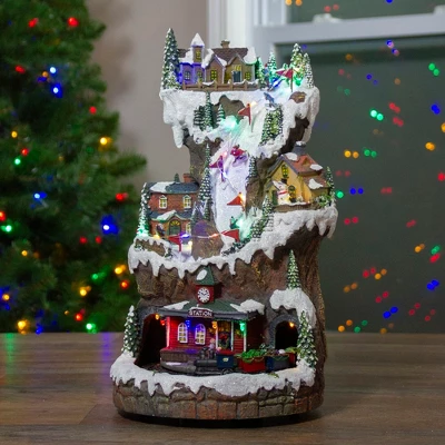 Northlight 15" LED Lighted And Animated Christmas Scene With Music 1 Northlight 15" LED Lighted And Animated Christmas Scene With Music