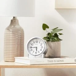 Seiko 5" Everett Alarm Clock, Silver -Home Improvement Store GUEST 27b22229 e255 4a48 ba01 27e7efbf5d49