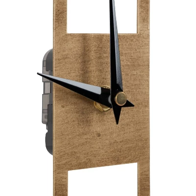 8" X 8" Urgo Numberless Metal Tabletop Clock Gold - Kate & Laurel All Things Decor 3 8" X 8" Urgo Numberless Metal Tabletop Clock Gold - Kate & Laurel All Things Decor - Image 3