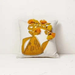 Floral Watering Pitcher Square Throw Pillow With Tassels - Opalhouse™ Designed With Jungalow™ 6 Floral Watering Pitcher Square Throw Pillow With Tassels - Opalhouse™ Designed With Jungalow™ -Home Improvement Store GUEST 295bbf4a 7932 4570 9c93 22f266108cb5