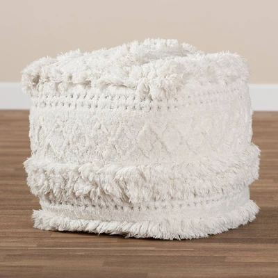 Curlew Handwoven Moroccan Inspired Pouf Ottoman - Baxton Studio 3 Curlew Handwoven Moroccan Inspired Pouf Ottoman - Baxton Studio - Image 3