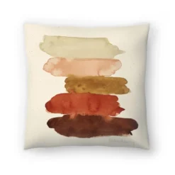 Americanflat Watercolor Swatcheds Rust Brown Throw Pillow By Pauline Stanley -Home Improvement Store GUEST 29b940ab 42e7 4aad a425 c5c9ae94d354