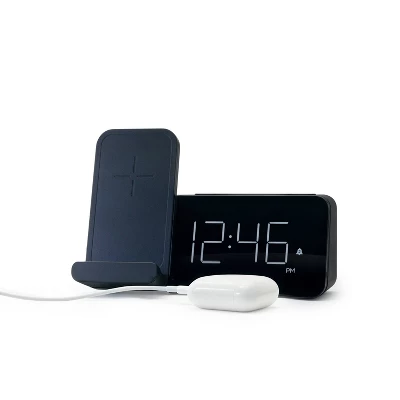 Power Stand Alarm Table Clock Black - Capello 2 Power Stand Alarm Table Clock Black - Capello - Image 2