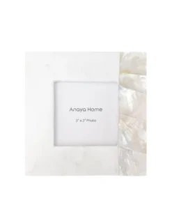 White Mother Of Pearl White Marble Picture Frame - Anaya -Home Improvement Store GUEST 2ae5d74e 356b 4014 ae42 d3eca6bc33aa