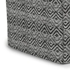 Flora Square Woven PET Polyester Pouf Gray/Black - WyndenHall -Home Improvement Store GUEST 2afcd1b7 de8a 4561 ab3f 78a4ea4d2f5b