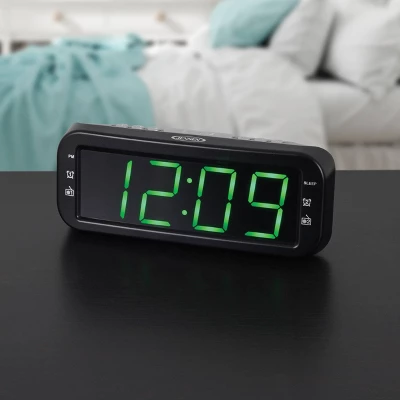 JENSEN Digital AM/FM Dual Alarm Clock Radio - Black 3 JENSEN Digital AM/FM Dual Alarm Clock Radio - Black - Image 3