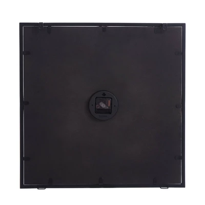 Square Metal Framed Take Time Wall Clock With Detail Weathered - StyleCraft 2 Square Metal Framed Take Time Wall Clock With Detail Weathered - StyleCraft - Image 2