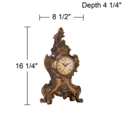 Kensington Hill Taryn Vintage Style 16 1/4" High Table Clock -Home Improvement Store GUEST 32018dbb e65d 46ed 8eae 0d7566beaf63