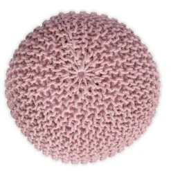 BirdRock Home Round Pouf Foot Stool Ottoman - Dusty Rose 6 BirdRock Home Round Pouf Foot Stool Ottoman - Dusty Rose -Home Improvement Store GUEST 3267d6ff 7ff0 4286 a52e d562c5535996