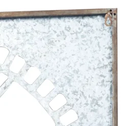 Metal Wall Clock With Distressing Gray - Olivia & May -Home Improvement Store GUEST 32e780e4 91dd 4280 a6e9 8d4a520691ae