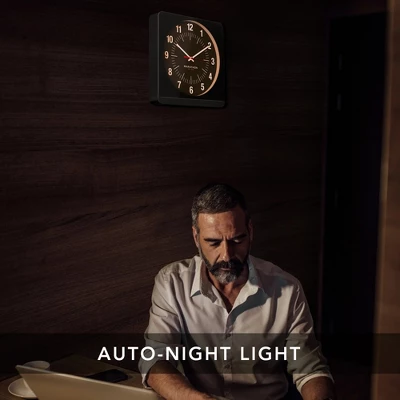 Marathon Studio Edition Jumbo 12 Inch Analog Wall Clock With Auto Night-Light - Easy To Read 6 Marathon Studio Edition Jumbo 12 Inch Analog Wall Clock With Auto Night-Light - Easy To Read - Image 6