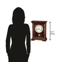 Howard Miller 635133 Howard Miller Langeland Mantel Clock 635133 Hampton Cherry -Home Improvement Store GUEST 33302a51 f3d2 4afa 91b6 7d490102778e