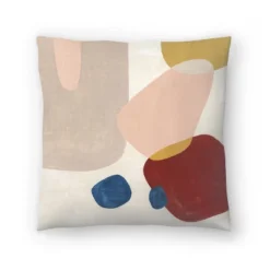 Americanflat Pink Pebbles Iii By Pi Creative Art Throw Pillow -Home Improvement Store GUEST 339df602 8492 40f9 a04d d47f4df580a8