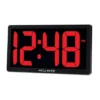 AcuRite 10" Digital Led Table Clock Red