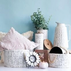 Distressed White Metal Flower Battery Operated Table Clock - Foreside Home & Garden -Home Improvement Store GUEST 356c2a85 3534 4f54 b445 dc449f52eece