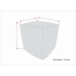 Isadora Square Woven PET Polyester Pouf Cream/Natural - WyndenHall 11 Isadora Square Woven PET Polyester Pouf Cream/Natural - WyndenHall -Home Improvement Store GUEST 35eb7e8b 3888 48a8 bc1c a0c0d44b9f63