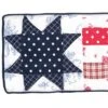 Gallerie II Quilted Star July 4th 10" X 24" Throw Pillow
