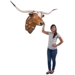 Design Toscano Texas Longhorn Bull Sculptural Wall Trophy - Multicolored -Home Improvement Store GUEST 36d4ed66 3ae7 4250 bf78 df6ca6e4702d