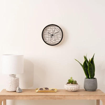 Mirimo Kala Beige Round Black Wall Clock - Society6 1 Mirimo Kala Beige Round Black Wall Clock - Society6