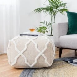 B Sides Moroccan Inspired Pouf - Anji Mountain -Home Improvement Store GUEST 38b9741e cb1b 47d6 9485 aca79062f5c8