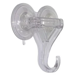 Lites-Up 2ct Heavy Duty Double Suction Cup Clamp Wreath Hanger