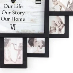 Farmhouse Shabby Chic 'This Is Us' Picture Frame Collage Wall Clock Black - American Art Decor -Home Improvement Store GUEST 3aaec65c 91eb 43a9 99bf ebf9ab884fdb