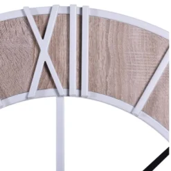 Farmhouse Wall Clock With Window Pane Design Brown - StyleCraft -Home Improvement Store GUEST 3baa77ed fd19 4476 8fa5 ace9126dce4a